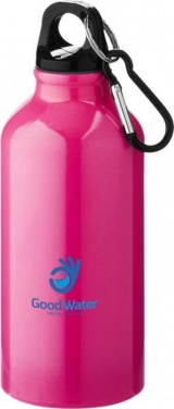 Logo trade liikelahjat mainoslahjat kuva: Oregon-juomapullo ja kiinnityskoukku, neon pinkki