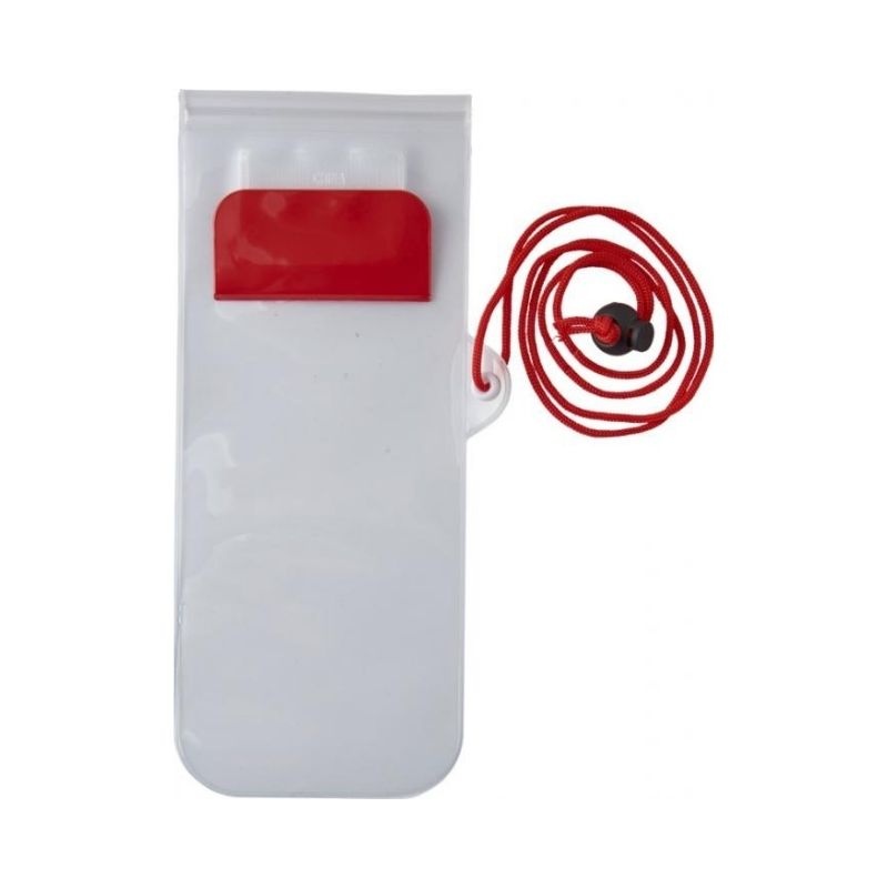 Logo trade mainoslahja ja liikelahja tuotekuva: Mambo vedenpitävä pussi, punainen