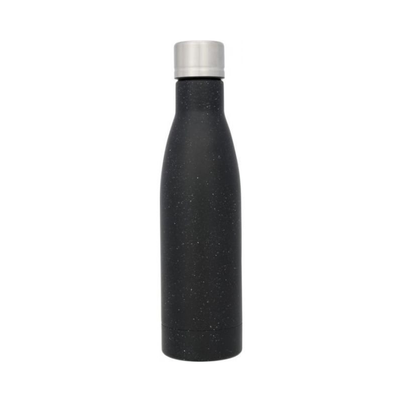Logotrade liikelahjat mainoslahjat tuotekuva: Vasa pilkullinen kuparityhjiöllinen eristetty pullo, musta