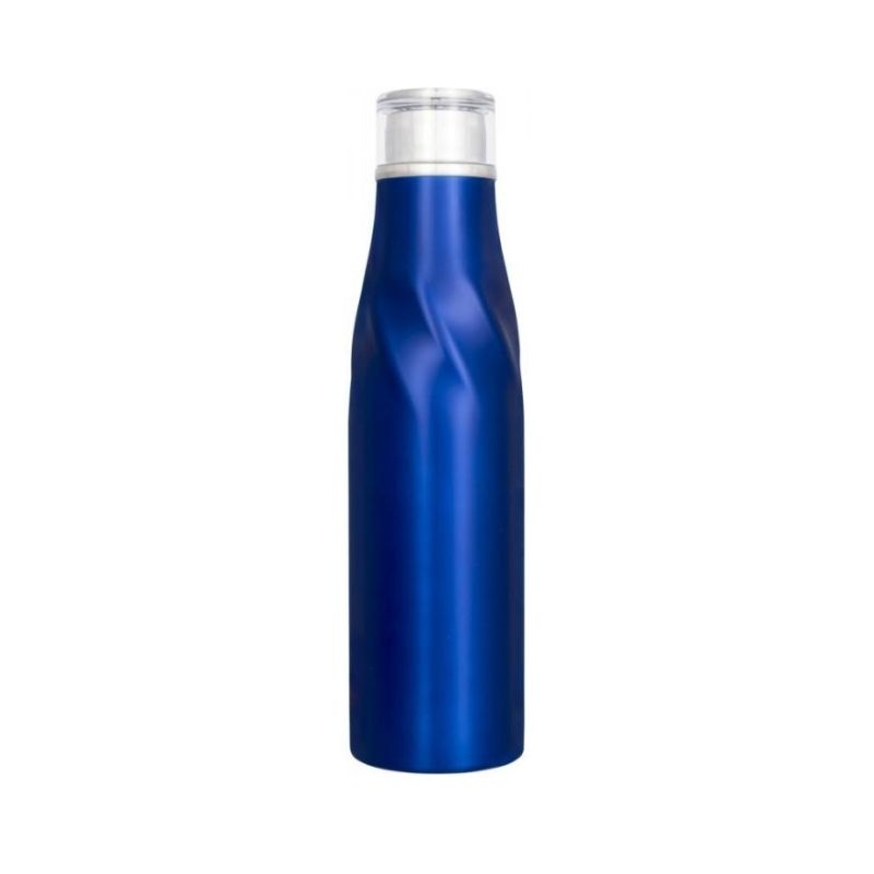Logo trade liikelahjat tuotekuva: Hugo itsesulkeutuva kuparityhjiöllä eristetty pullo, sininen