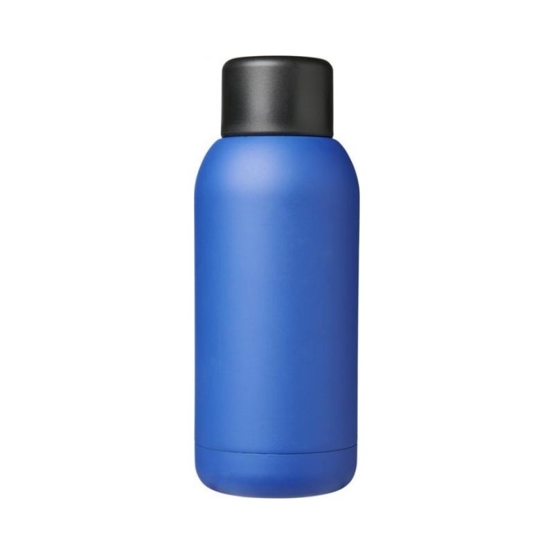 Logotrade liikelahja mainoslahja kuva: Brea 375 ml:n kuparinvärinen eristetty juomapullo, sininen