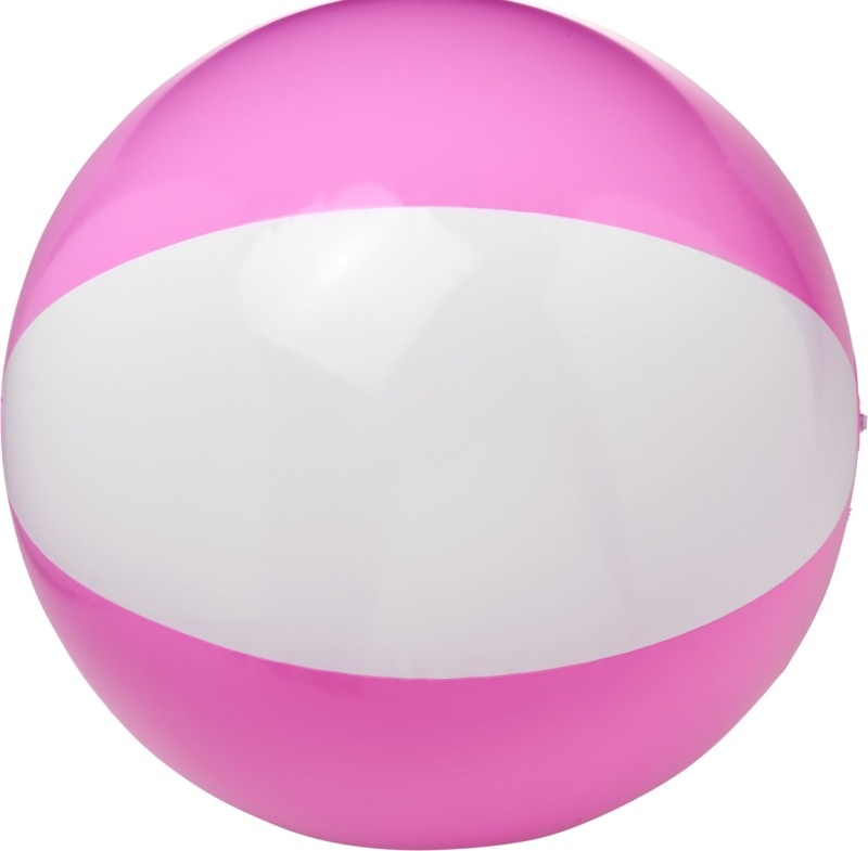 Logo trade liikelahjat mainoslahjat kuva: Yksivärinen Bora-rantapallo, pinkki
