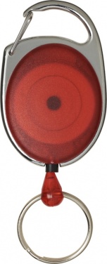 Logo trade mainoslahjat tuotekuva: Gerlos-rollerclip avaimenperä, punainen