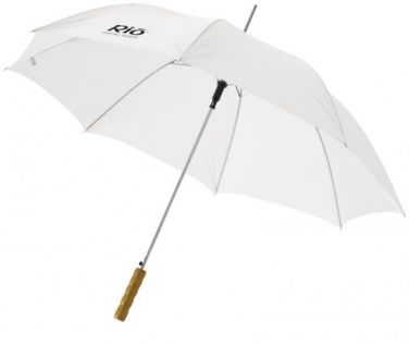 Logotrade mainostuotet kuva: 23" Lisa automaattinen sateenvarjo, valkoinen