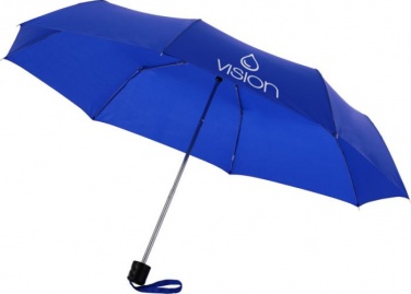Logotrade mainostuote tuotekuva: 21,5" Ida 3-osainen sateenvarjo, tummansininen