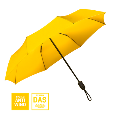 Logotrade liikelahja tuotekuva: Täysautomaattinen sateenvarjo Cambridge, keltainen