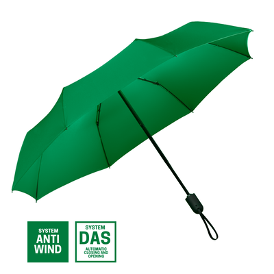 Logo trade mainoslahjat ja liikelahjat kuva: Täysautomaattinen sateenvarjo Cambridge, vihreä