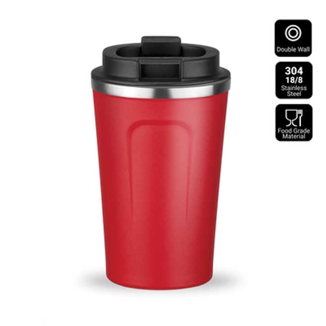 Logotrade liikelahjat kuva: Nordic termosmuki, 350 ml, punainen