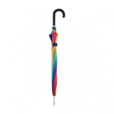 Logotrade mainoslahja tuotekuva: Tuulenpitävä sateenkaari sateenvarjo ALU light10