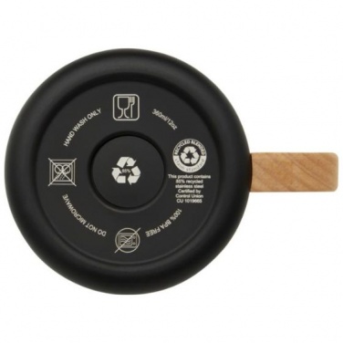 Logotrade mainostuotet kuva: Bjorn 360 ml ruostumattomasta teräksestä valmistettu muki, musta