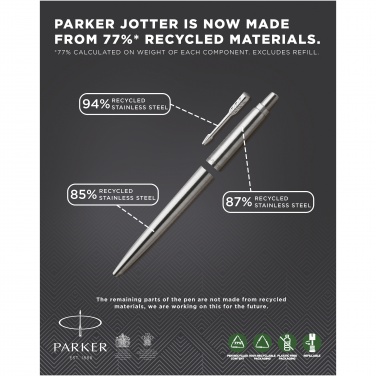 Logotrade mainoslahja ja liikelahja kuva: Parker Jotter SS-kuulakärkikynä