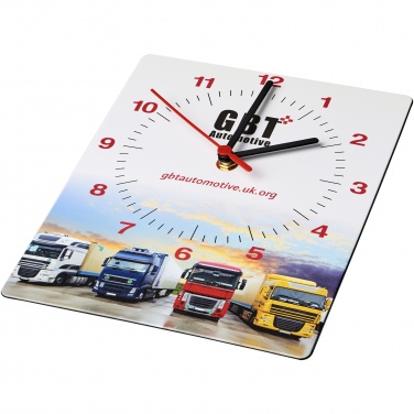 Logotrade mainoslahja tuotekuva: Brite-Clock®-seinäkello, suorakulmainen