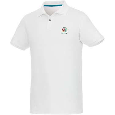 Logo trade liikelahja mainoslahja tuotekuva: Beryl short sleeve men's organic recycled polo