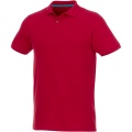 Beryl short sleeve men's organic recycled polo, Punainen