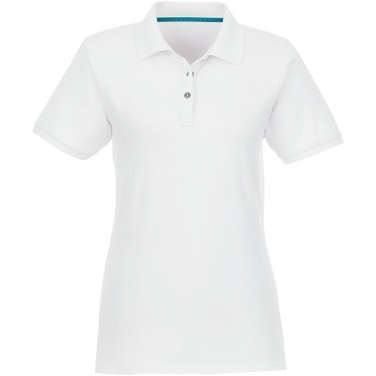 Logo trade mainoslahja ja liikelahja tuotekuva: Beryl short sleeve women's organic recycled polo