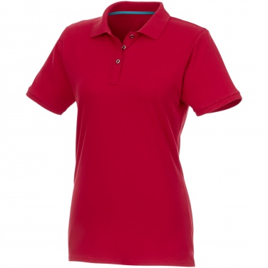 Logotrade mainostuotet kuva: Beryl short sleeve women's organic recycled polo