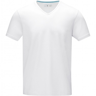 Logotrade liikelahja mainoslahja kuva: Kawartha short sleeve men's organic V-neck t-shirt