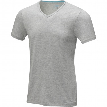 Logo trade liikelahja kuva: Kawartha short sleeve men's organic V-neck t-shirt