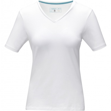 Logo trade mainostuote kuva: Kawartha short sleeve women's organic V-neck t-shirt