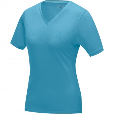 Logo trade mainostuotet tuotekuva: Kawartha short sleeve women's organic V-neck t-shirt