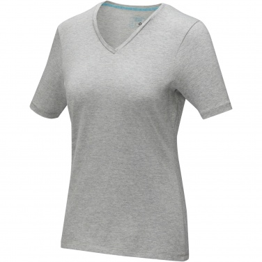 Logotrade liikelahja tuotekuva: Kawartha short sleeve women's organic V-neck t-shirt