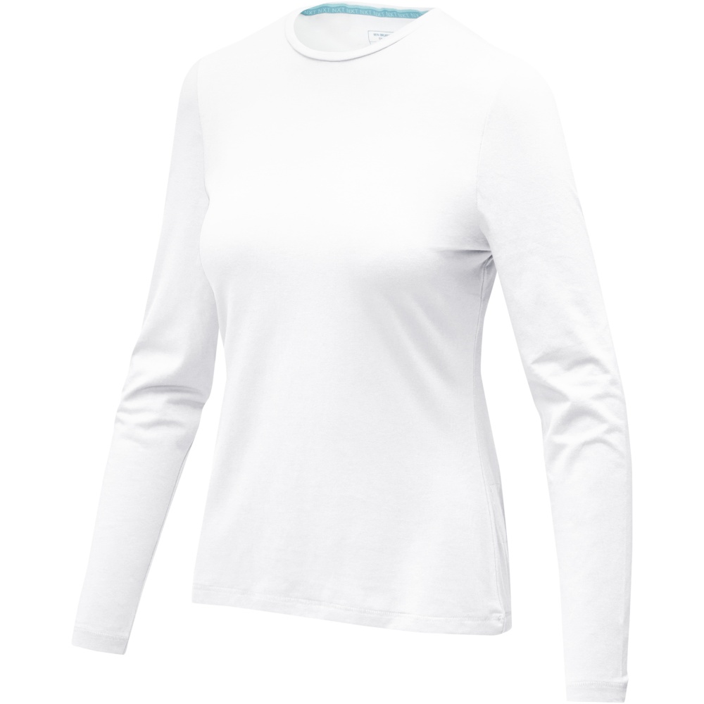 Logotrade mainoslahja tuotekuva: Ponoka long sleeve women's organic t-shirt