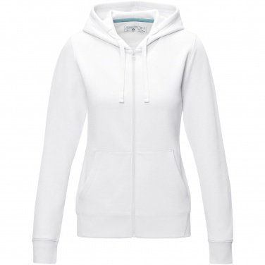 Logo trade mainoslahja ja liikelahja tuotekuva: Ruby women’s organic recycled full zip hoodie