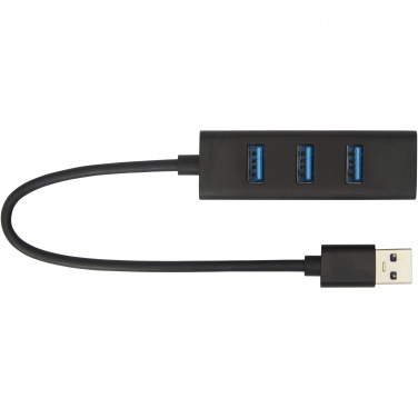 Logotrade liikelahja mainoslahja kuva: ADAPT alumiininen USB 3.0-keskitin 