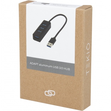 Logo trade mainoslahjat tuotekuva: ADAPT alumiininen USB 3.0-keskitin