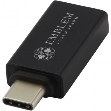 Logotrade mainoslahja tuotekuva: ADAPT alumiininen USB-C-USB-A 3.0 -sovitin