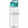 H2O Active® Base Tritan™ 650 ml urheilujuomapullo nokallisella korkilla, Läpinäkyvä kirkas / Aqua sininen