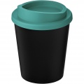 Americano® Espresso Eco 250 ml juomamuki kierrätetystä materiaalista , Tasainen musta / Aqua sininen