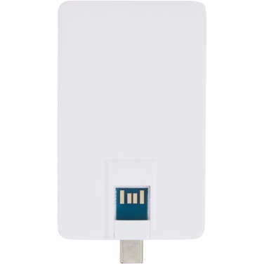 Logotrade liikelahja tuotekuva: Duo Slim 32 Gt USB-asema, Type-C ja USB-A 3.0