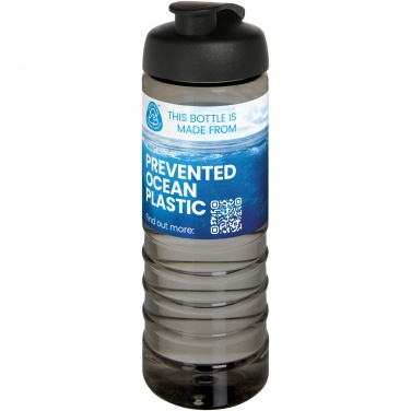 Logotrade mainoslahja ja liikelahja kuva: H2O Active® Eco Treble 750 ml:n juomapullo flip lid -kannella