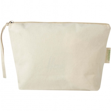 Logo trade mainoslahja ja liikelahja tuotekuva: Orissa 180 g/m² organic large accessory pouch 3L