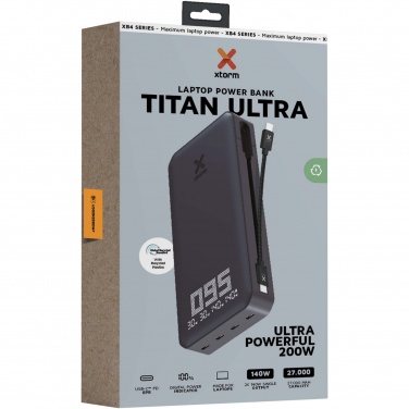 Logotrade mainostuote tuotekuva: Xtorm XB403 Titan Ultra 27 000 mAh 200 W:n kannettavan tietokoneen varavirtalähde