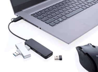 Logo trade mainoslahjat ja liikelahjat kuva: RCS USB hub tuplaliitännällä kierrätetystä muovista