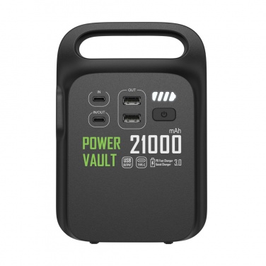 Logo trade liikelahjat mainoslahjat kuva: Power Vault 21000 kannettava virta-asema RCS muovista