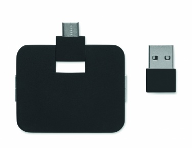 Logotrade mainoslahja ja liikelahja kuva: 4-porttinen USB-keskitin