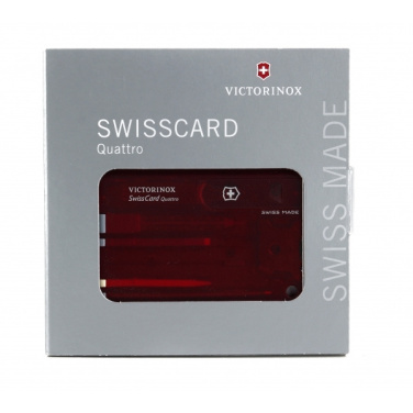 Logotrade liikelahja tuotekuva: SwissCard Quattro Victorinox