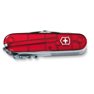 Logotrade mainostuote tuotekuva: Taskuveitsi SwissChamp läpinäkyvä Victorinox