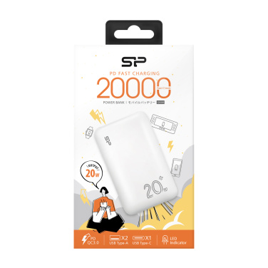 Logotrade mainostuote tuotekuva: Virtapankki Silicon Power QS58 20000 mAh