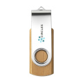 USB Twist Bamboo varastosta 4 Gt, bambu