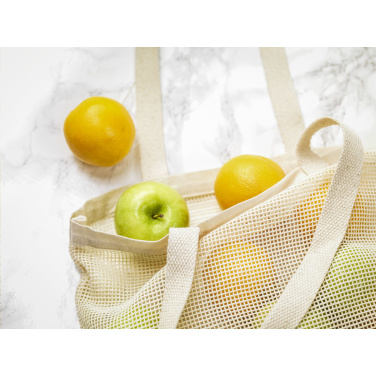 Logo trade mainoslahjat tuotekuva: Natura Organic Mesh Shopper (180 g/m²) ostoskassi