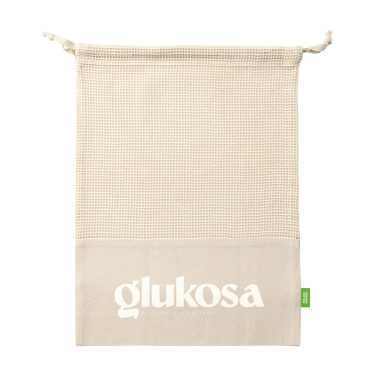 Logo trade liikelahjat tuotekuva: Natura Organic GOTS Mesh Bag (120 g/m²) hedelmäpussi