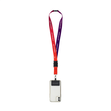 Logotrade liikelahjat kuva: Lanyard Promo Complete Sublimatie RPET 2 cm ja Patch