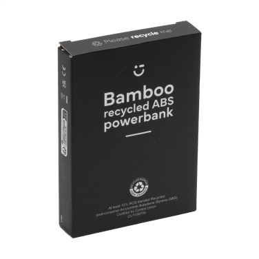 Logo trade mainoslahjat tuotekuva: Boru Bamboo RCS kierrätetty ABS Powerbank langaton laturi