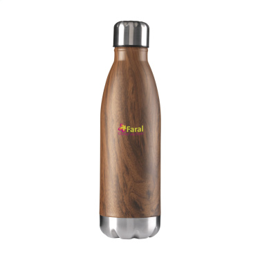 Logo trade mainoslahjat ja liikelahjat kuva: Topflask Wood 500 ml juomapullo