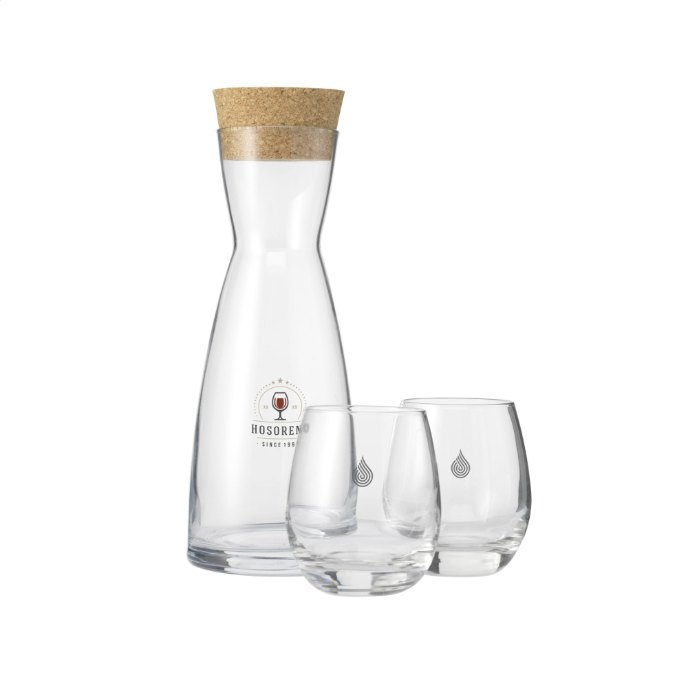 Logotrade liikelahjat kuva: Ypsilon Carafe 1 L korkkikorkilla