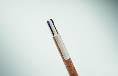 Logo trade liikelahja kuva: 4-värinen mustekynä korkkia